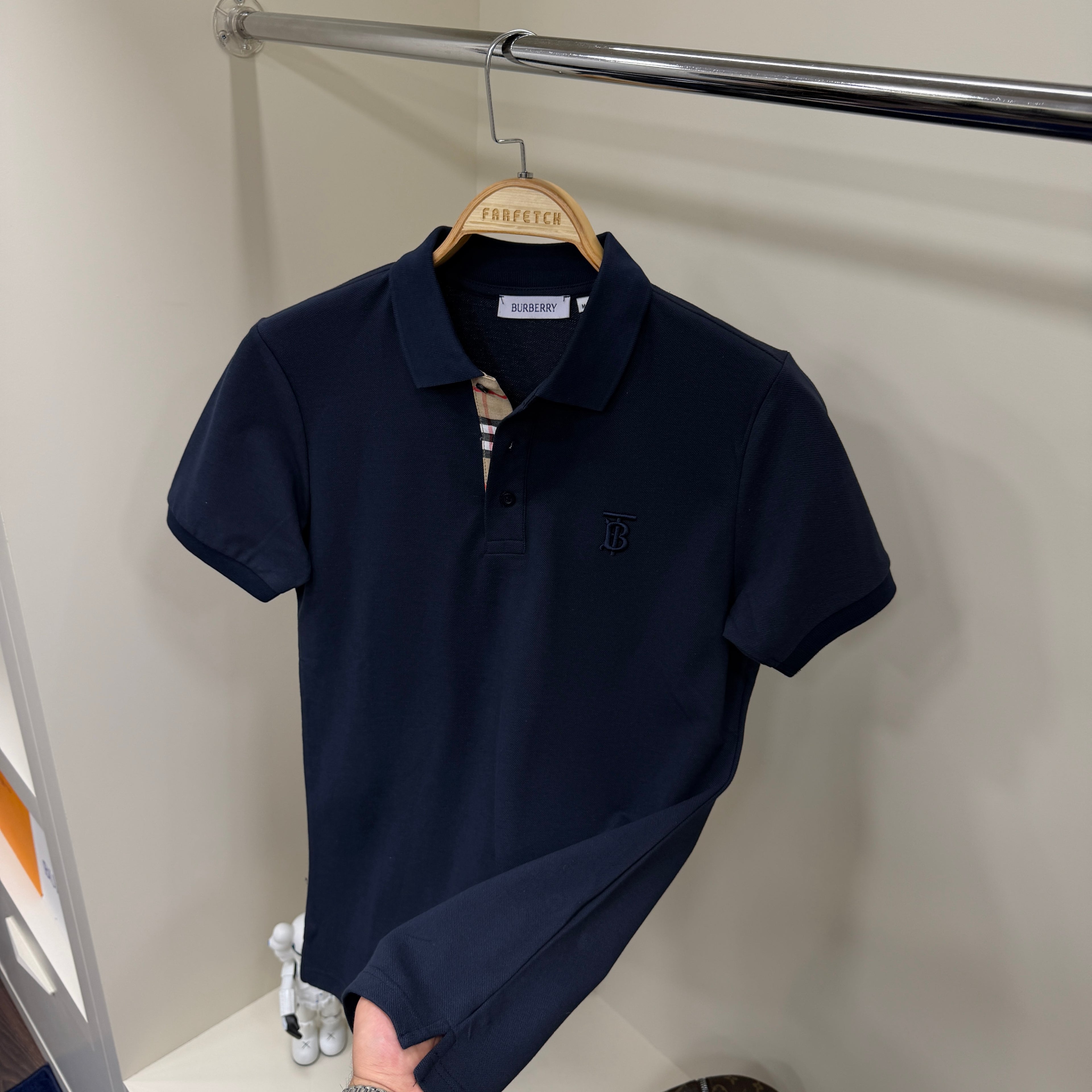 Burberry  Lacivert Polo Yaka Tshirt