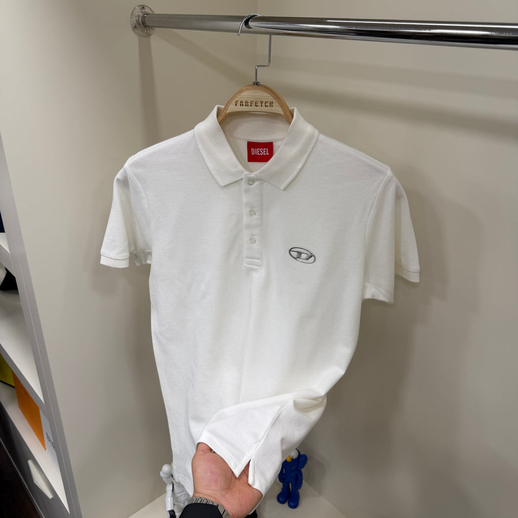 Dıesel Beyaz Yakalı Polo Yaka Tshirt