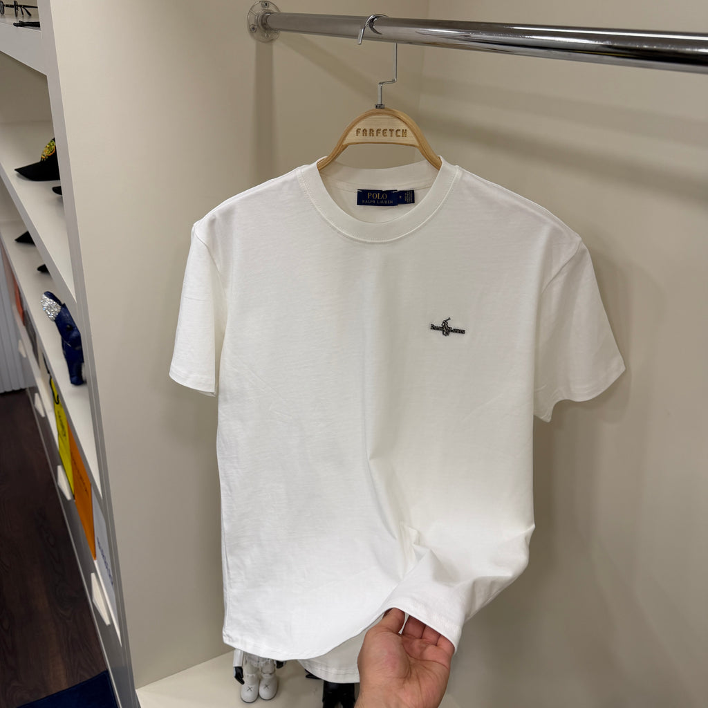 Polo Ralph Lauren Demir Yazı Beyaz T-Shirt
