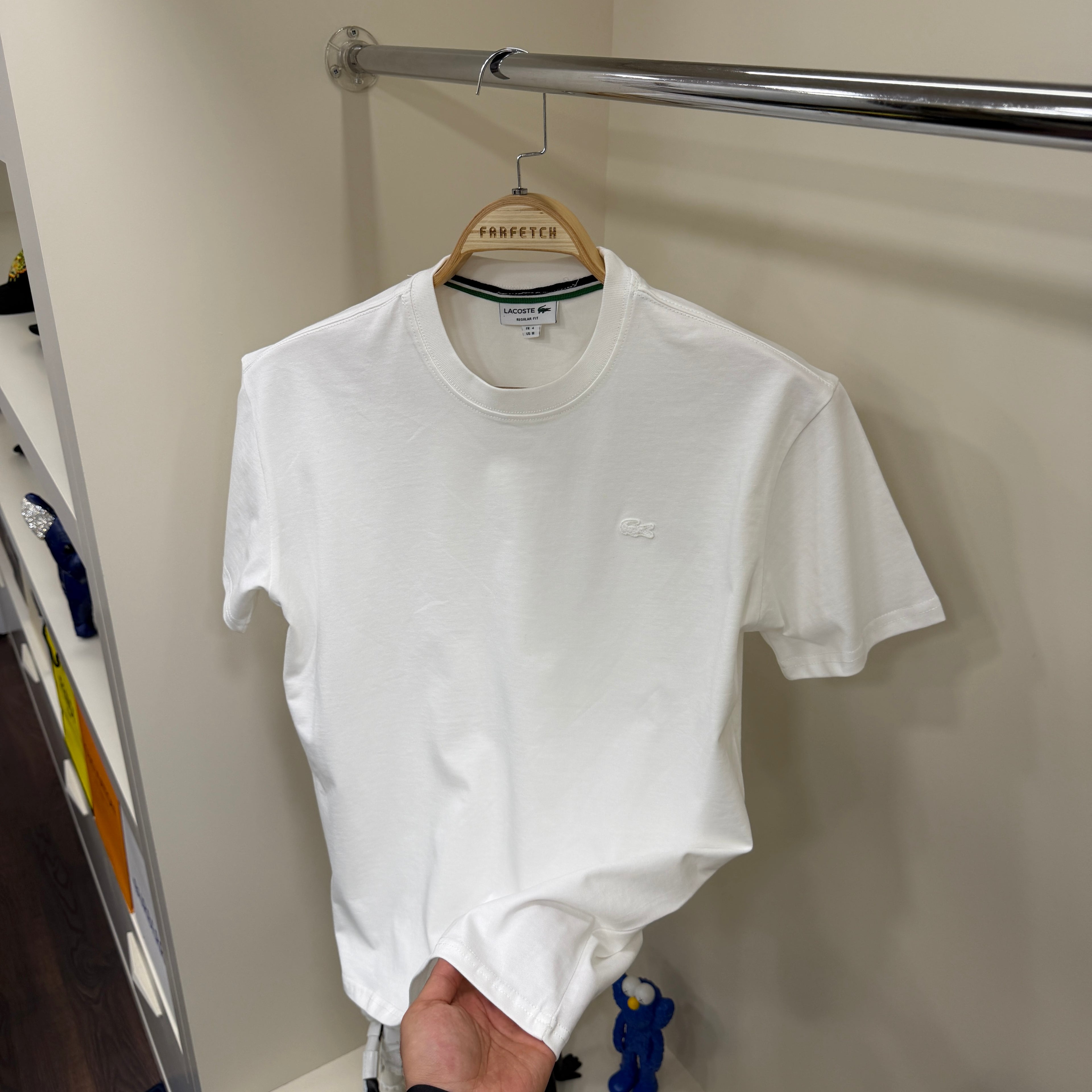 Lacoste Beyaz Amblem T-Shirt