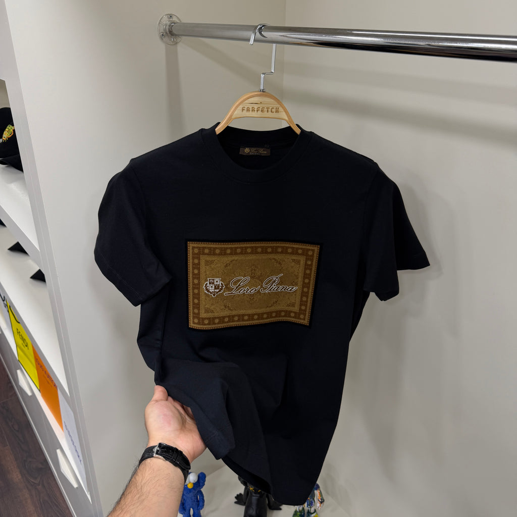 Loro Piana Flok Baskı T-Shirt