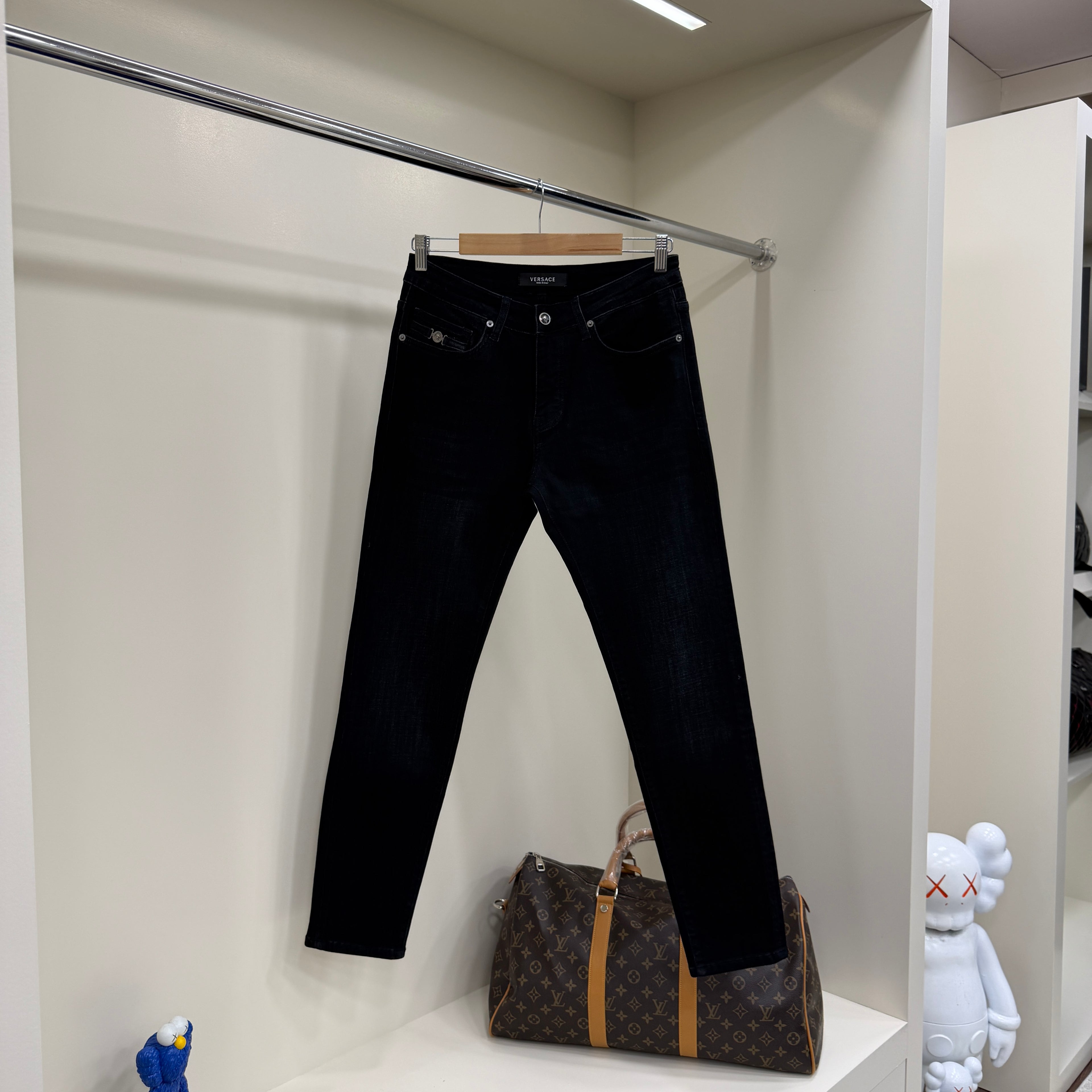 Versace Full Black Kot Pantolon
