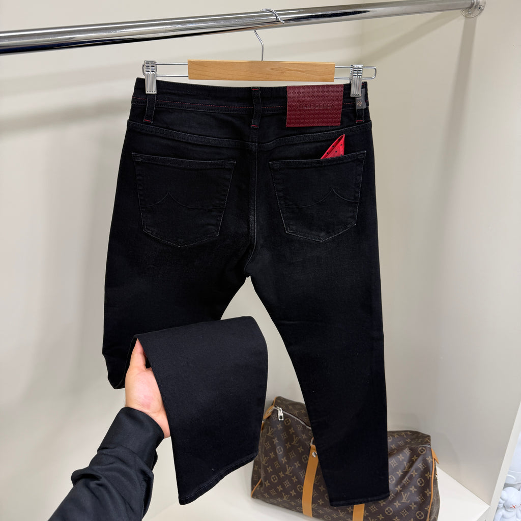Jacob Johen Siyah Kot Pantolon
