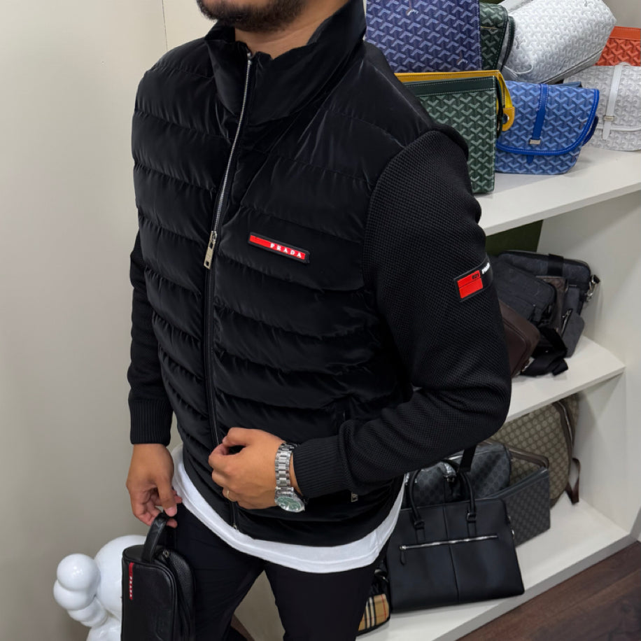 Prada Çelik Örme Ceket Siyah