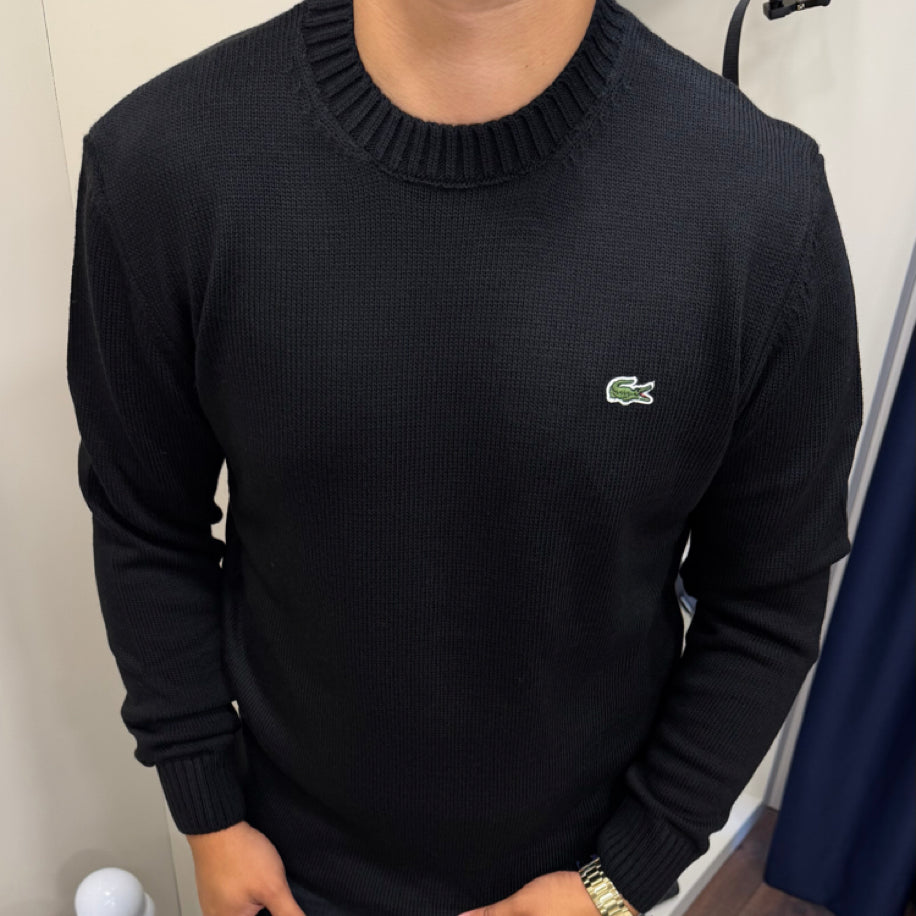 Lacoste Örme Kazak Siyah