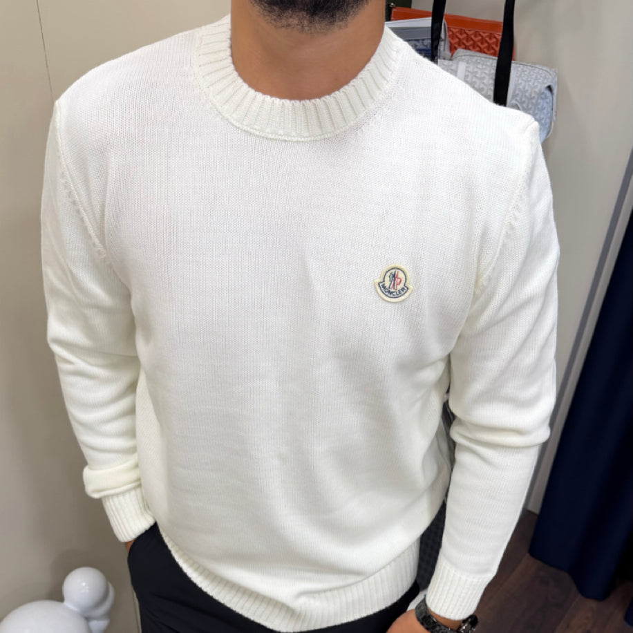 Moncler Örme Kazak Beyaz
