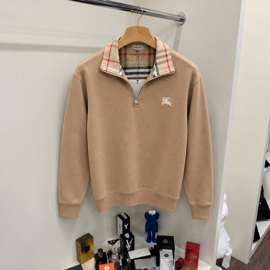 Burberry Yarım Fermuarlı Sweatshirt