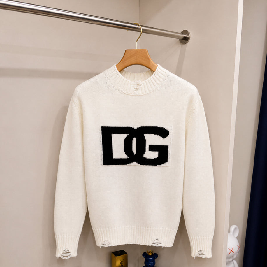 Dolce Gabbana Örme Kazak Beyaz