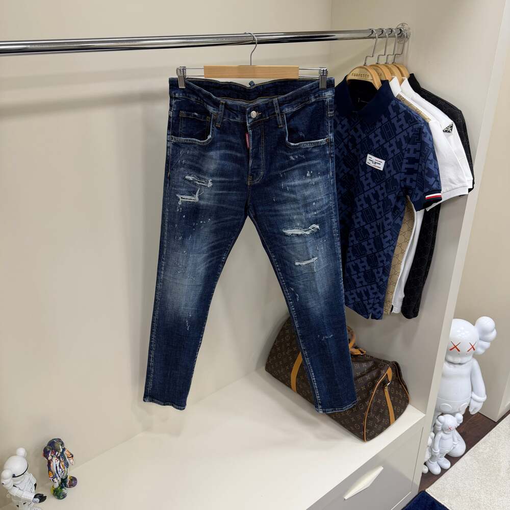 Dsquared  995 Koyu Mavi Kot Pantolon