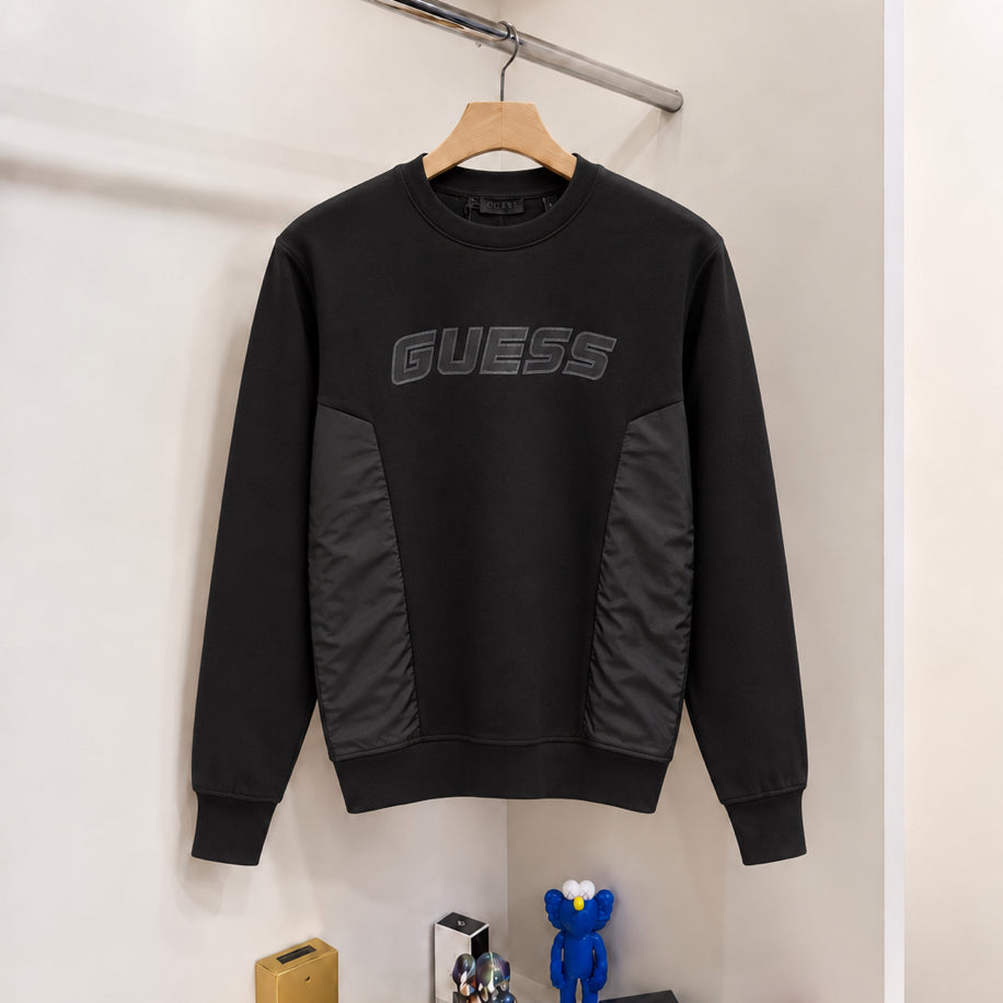 Paraşüt Detay Orijinal Sweatshirt Siyah