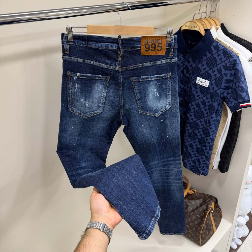 Dsquared  995 Koyu Mavi Kot Pantolon