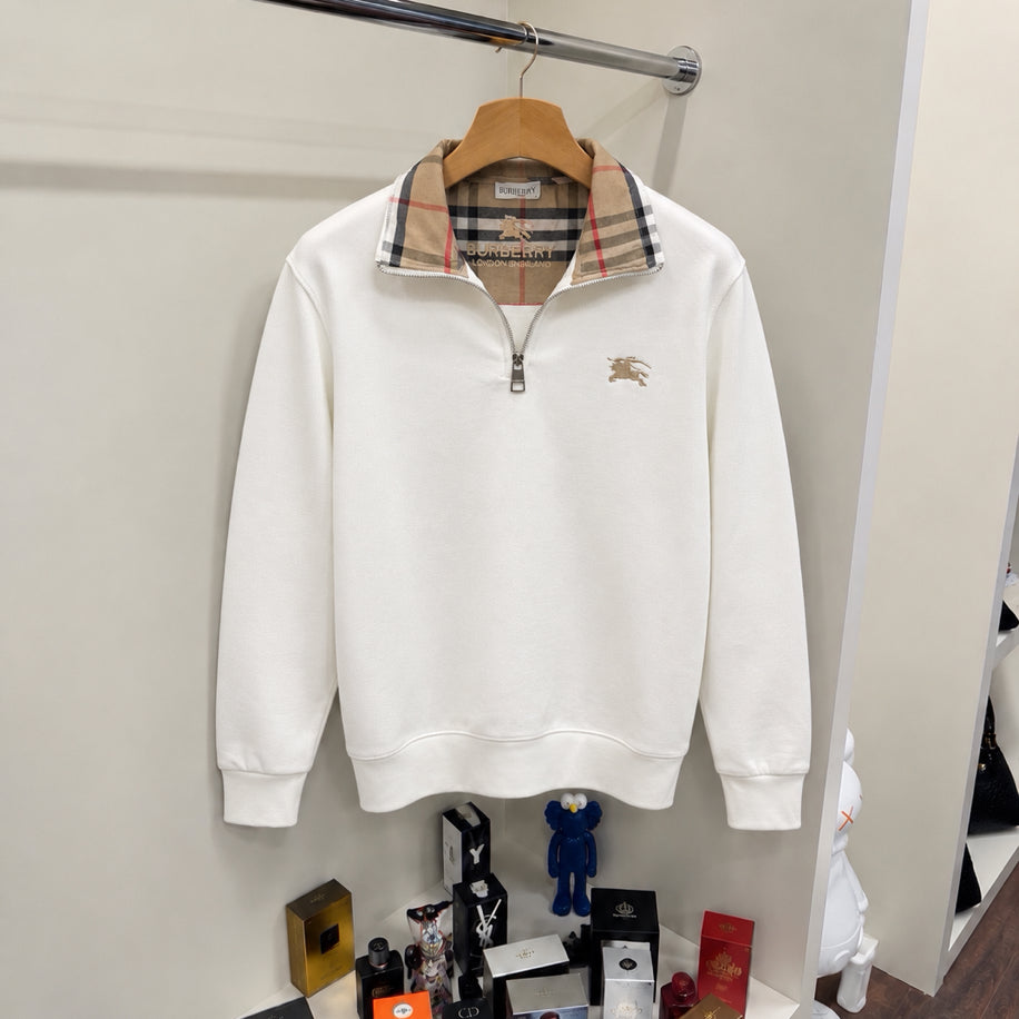 Burberry Yarım Fermuarlı Sweatshirt