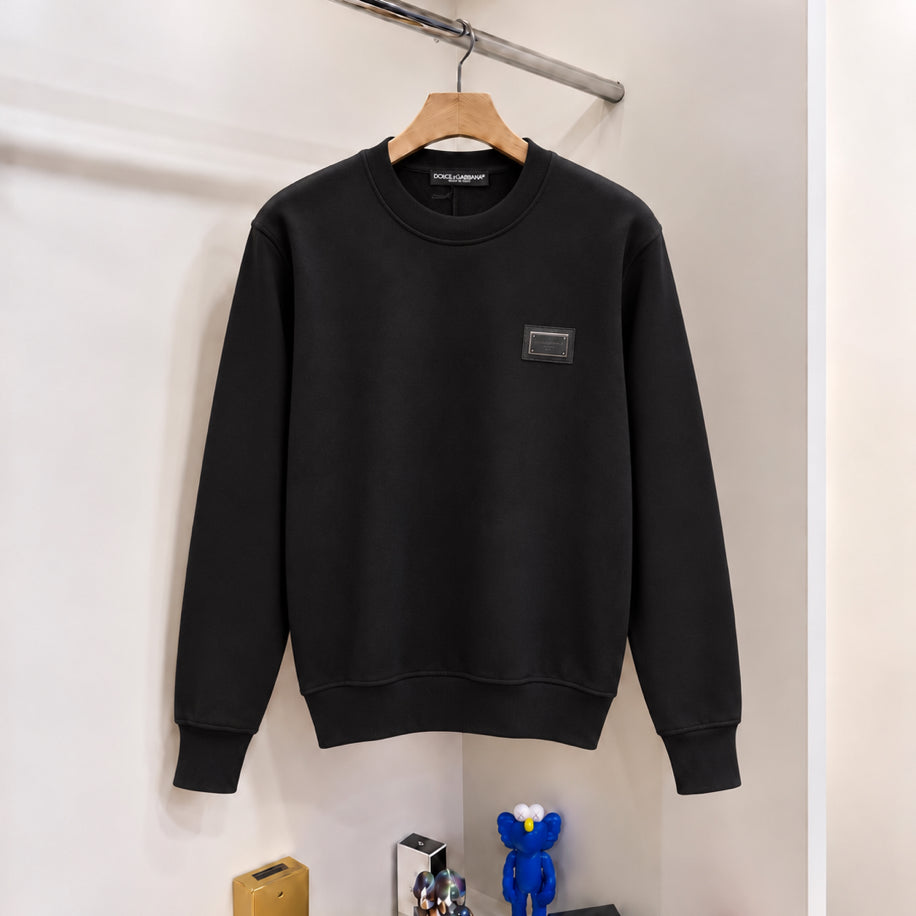 DG Plaka Logo Sweatshirt Siyah