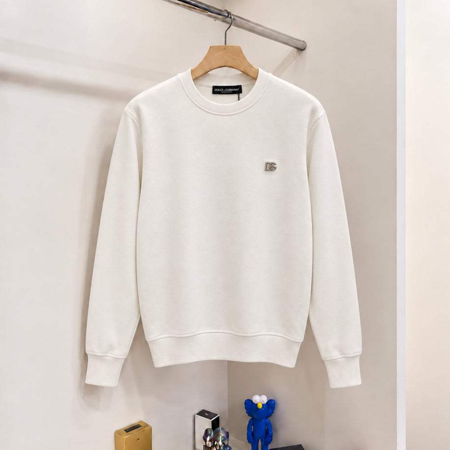 DG İthal Logo Sweatshirt Beyaz