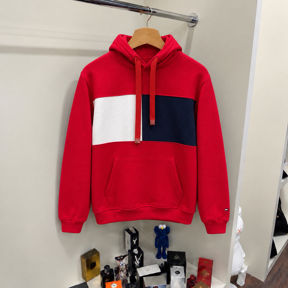 Kapüşonlu Sweatshirt Kırmızı
