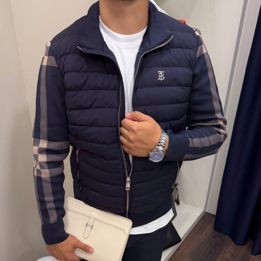 Burberry Premium Çelik Örme Ceket Lacivert