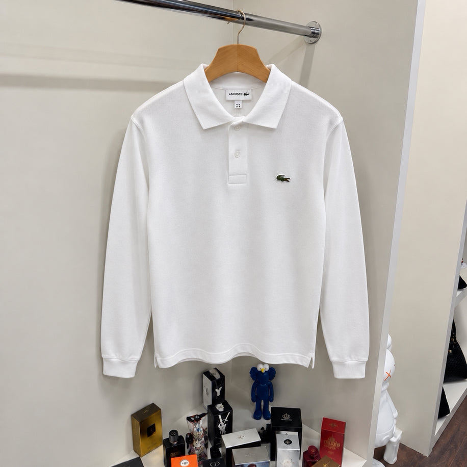 Logo Yakalı Sweatshirt Beyaz