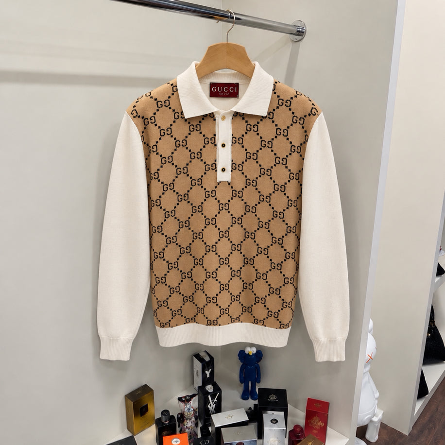 Gucci Premium Örme Triko Beyaz