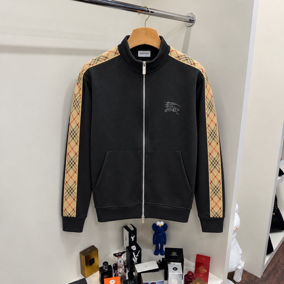Burberry Kapitone Detay İthal Hırka Siyah