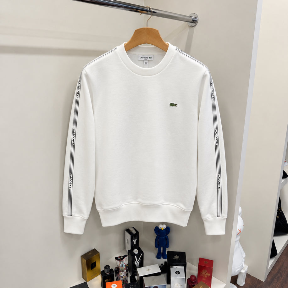 Kol Detay Sweatshirt Beyaz
