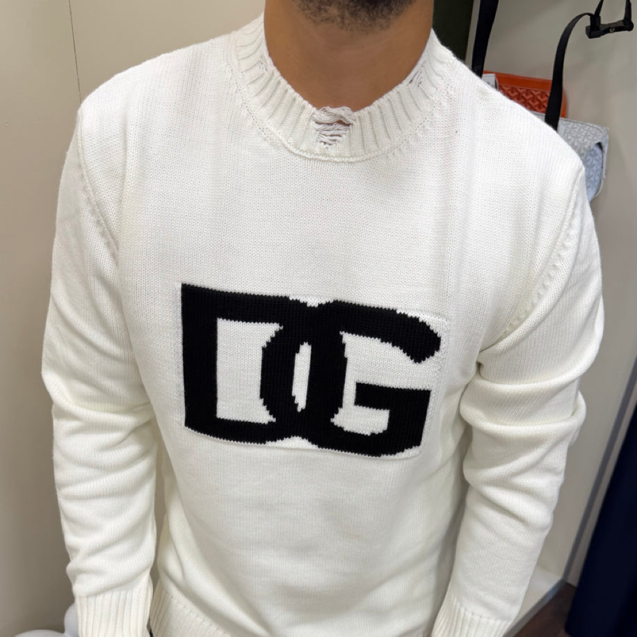 Dolce Gabbana Örme Kazak Beyaz