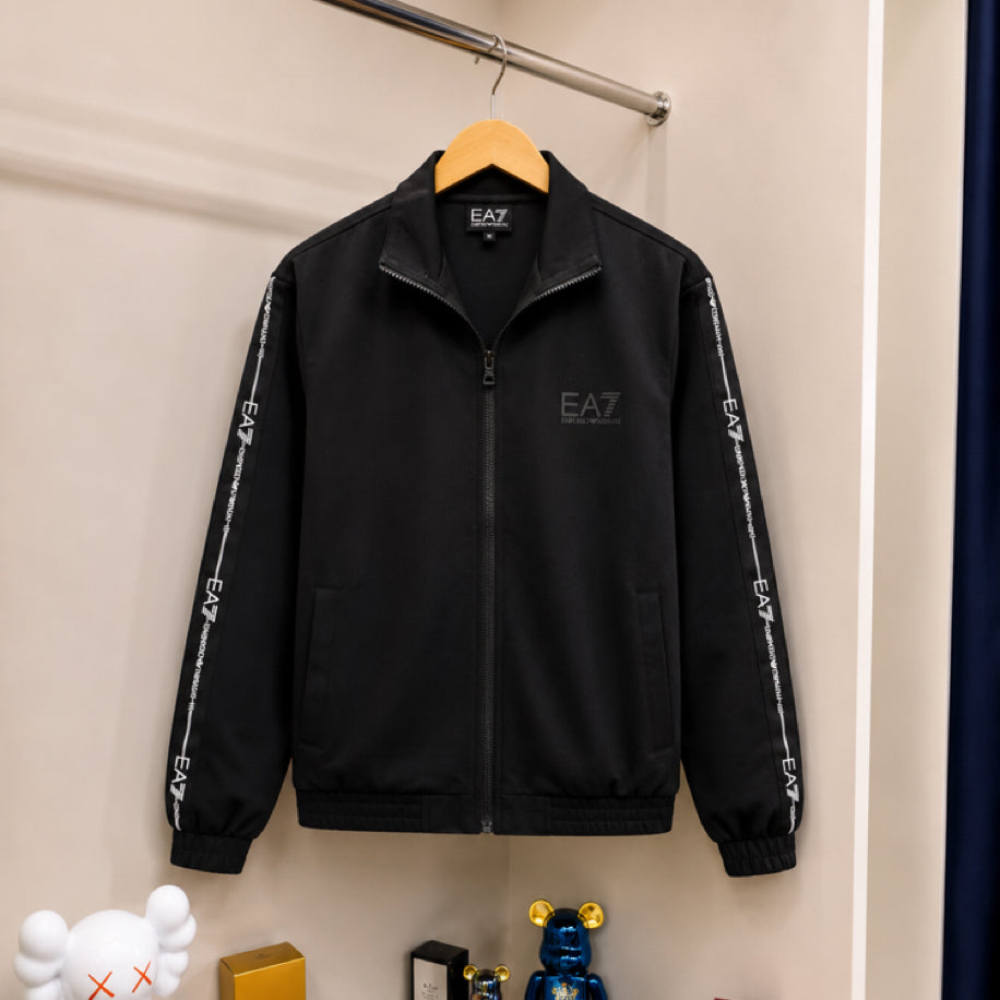 Emporio Armani Kol Detay Fermuarlı Hırka Siyah