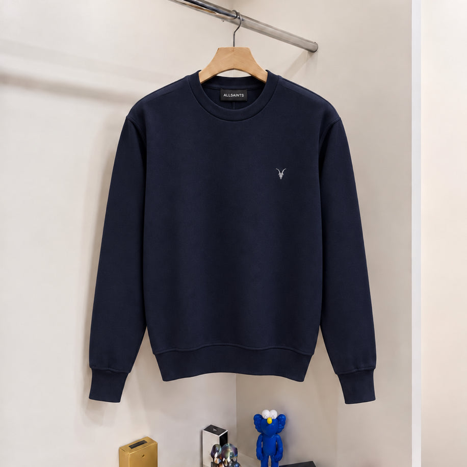 Allsaints Nakış Logo Sweatshirt Lacivert