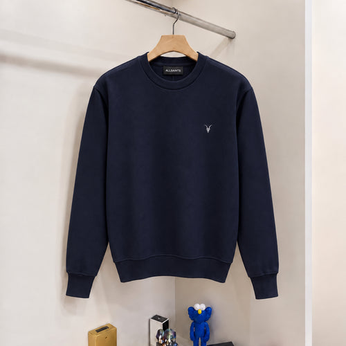 Allsaints Nakış Logo Sweatshirt Lacivert