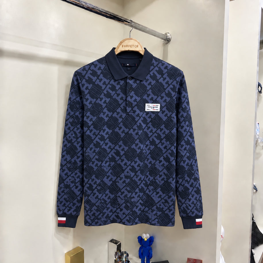 Yakalı Sweatshirt Lacivert