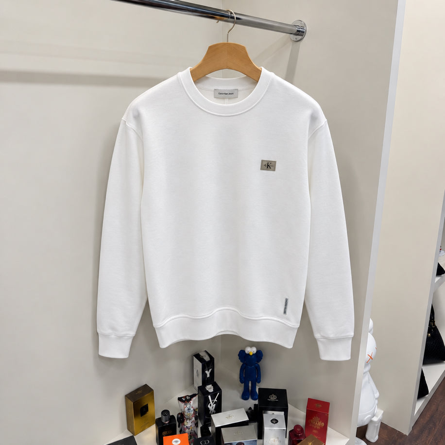 Logo Sweatshirt Beyaz