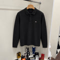 Logo Yakalı Sweatshirt Siyah