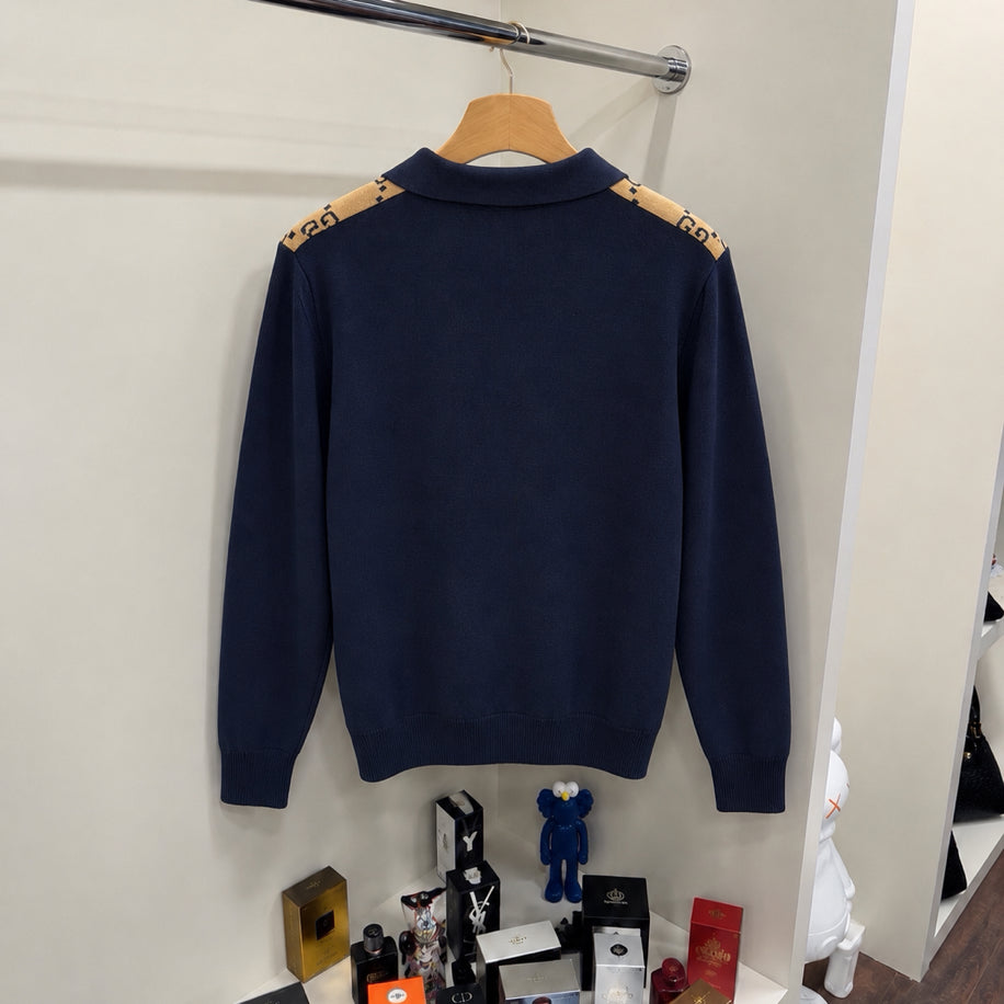 Gucci Premium Örme Triko Lacivert