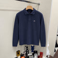 Logo Yakalı Sweatshirt Lacivert