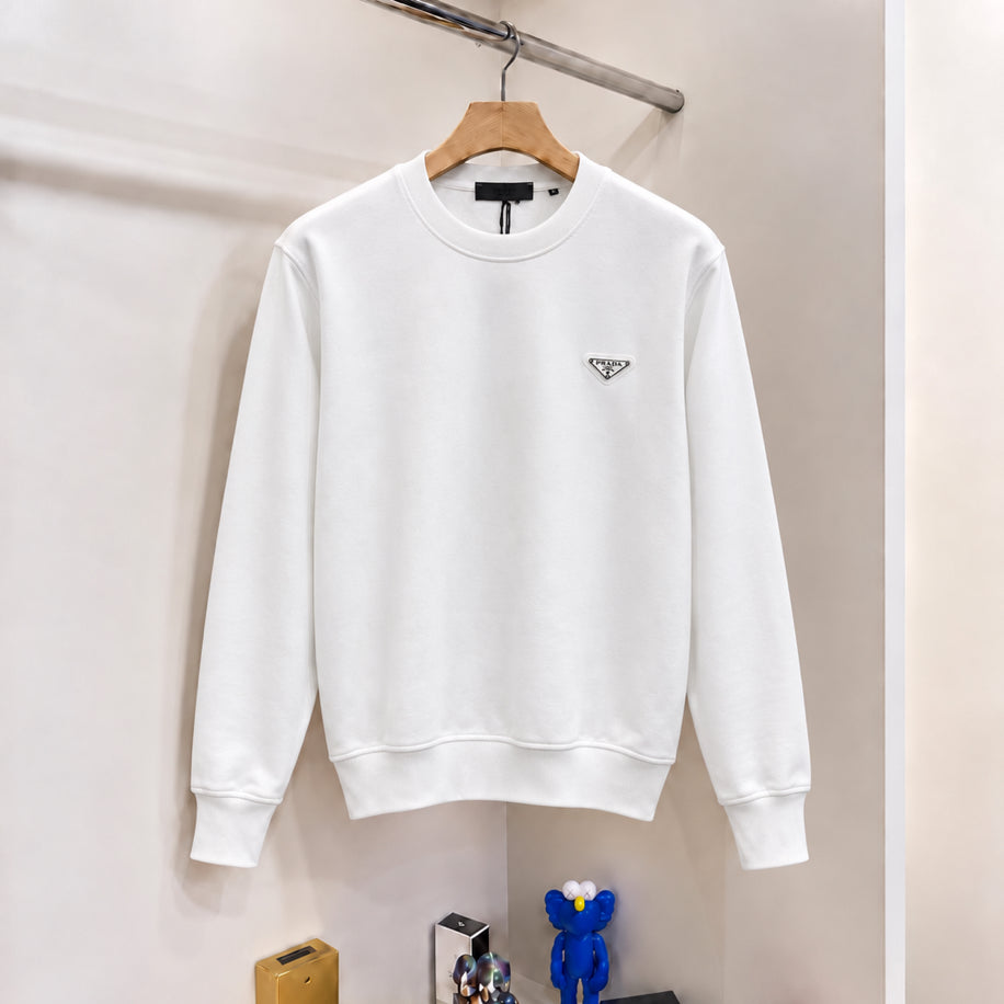 Prada Logo Sweatshirt Beyaz
