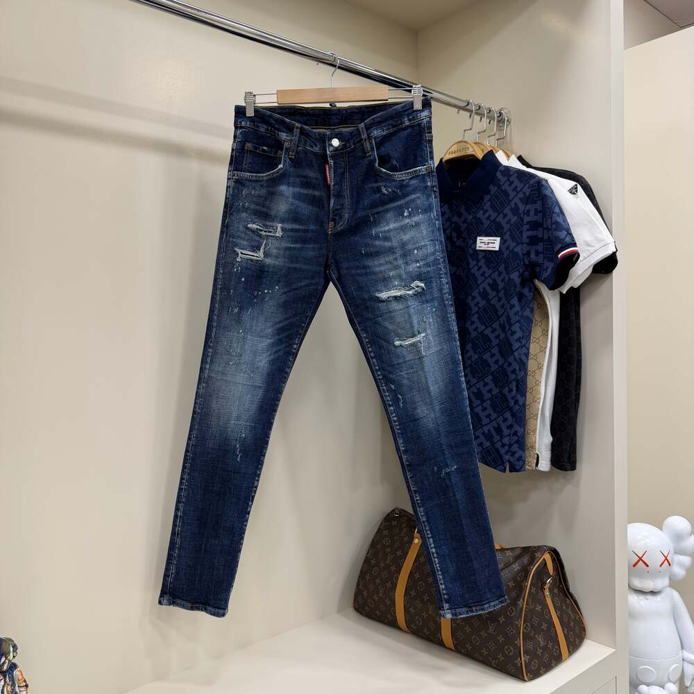 Dsquared  995 Koyu Mavi Kot Pantolon