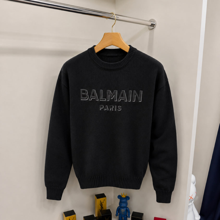 Balmain Örme Kazak Siyah