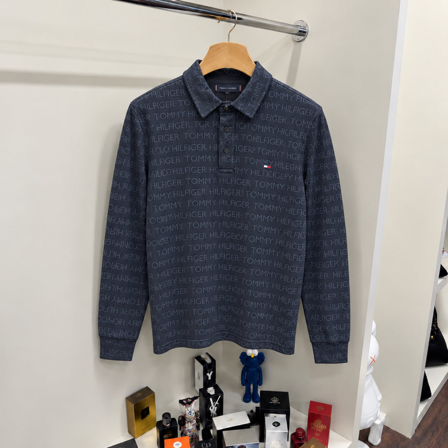 Yakalı Sweatshirt Lacivert