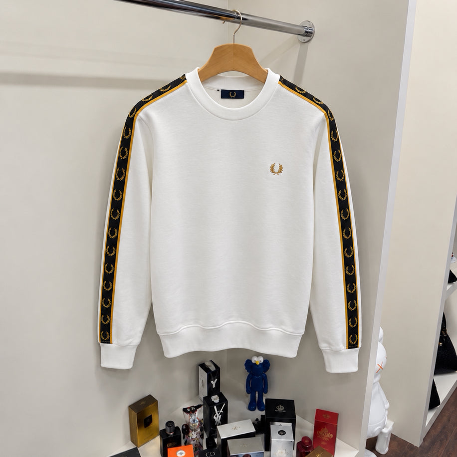 Fred Perry Detay Sweatshirt Beyaz