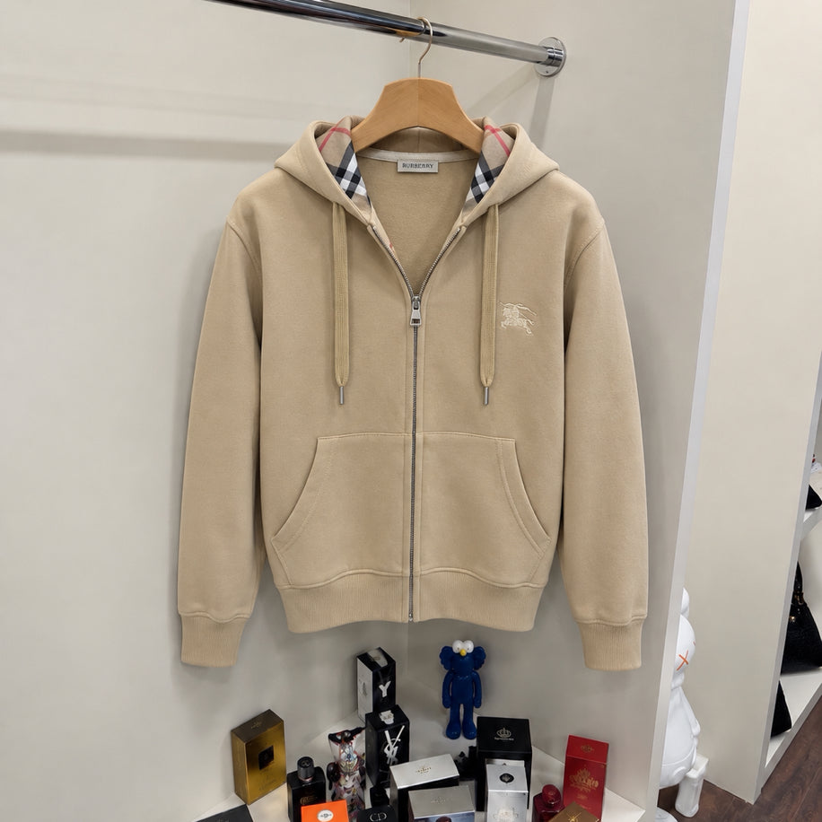 Burberry Kapitone Detay Kapüşonlu İthal Hırka