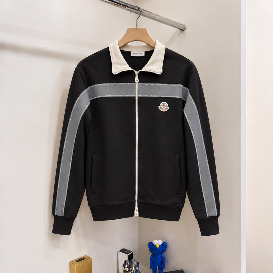 Moncler NFC AKTİF İthal Premium Fermuarlı Hırka Siyah