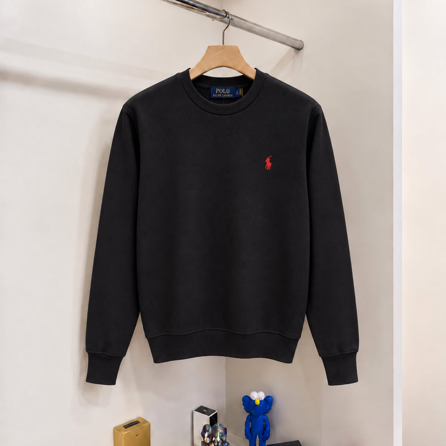 Nakış Logo Sweatshirt Siyah