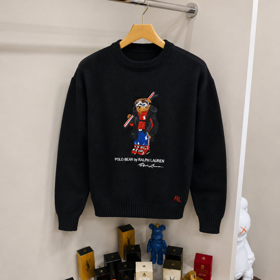 Premium Örme Kazak Siyah