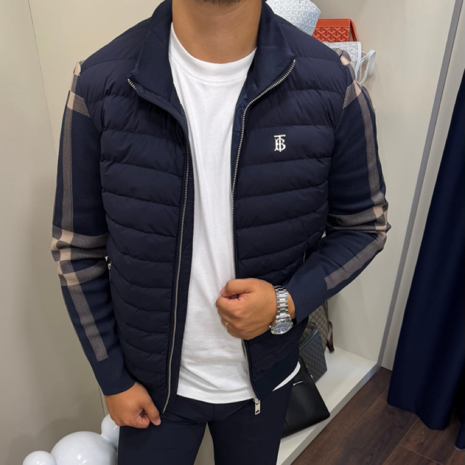 Burberry Premium Çelik Örme Ceket Lacivert