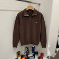 Barbour %100 Pamuk Yarım Fermuar Örme Triko